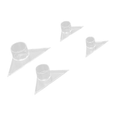 Imagem de Zerodis Bocal Triangular de Saída de água para Aquário Acessórios para Bomba de Ar Bocal Acrílico Transparente para Tanques de Peixes de 4 Tamanhos Com Tubo Oco para Aeração de Fluxo de água de