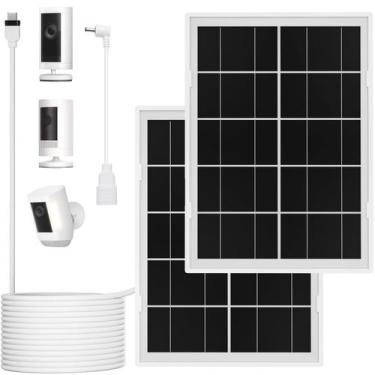 Imagem de Painel solar iTodos 7W, pacote com 2 cabos USB-C à prova d'água de 3 m