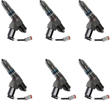 Imagem de HATRYIDA Injetor de combustível de 6 peças 3411767RX 3411767PX para motor Cummins N14 14.0L