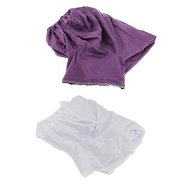 Imagem de Conjunto de lençóis de mesa de massagem, 2 peças de capas grossas de acupuntura para massagem de beleza, poliéster, lavável, elástico, 70 x 190 cm