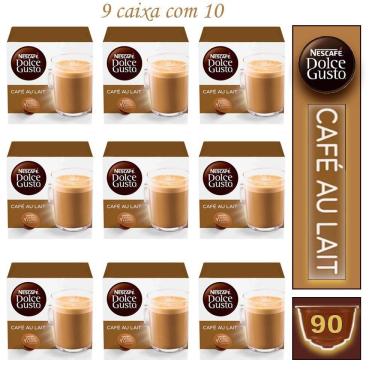 Imagem de 9 Caixa Café Nescafé Café Au Lait Dolce Gusto Bebida Lactea