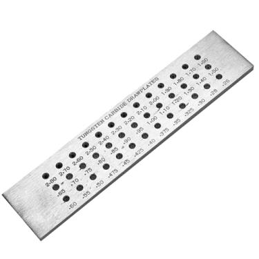 Imagem de Placa de desenho de fio de joia de 39 furos, matrizes de carboneto de tungstênio de precisão, ferramenta de formação de metal de 3 fileiras para ouro, prata, equipamento profissional de ourives