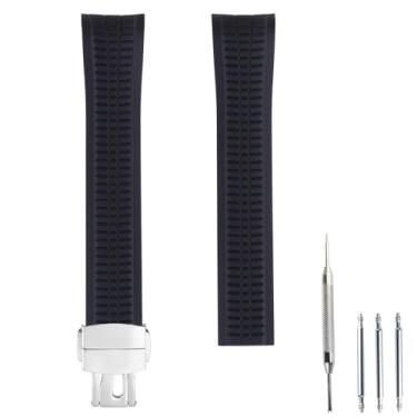 Imagem de Czjiaqh Pulseira de relógio masculina de borracha fluoro de 21 mm compatível com Patek Aquanaut Philippe 5164A 5167A 5168 PP esportes ao ar livre à prova d'água pulseira de silicone acessórios