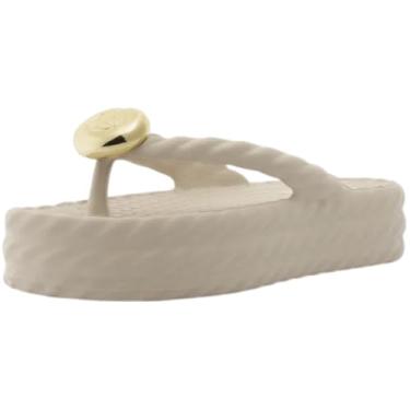 Imagem de Tamanco Feminino Anabela Peça Dourado Elegante Brizza Arezzo