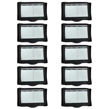 Imagem de 10 pulseiras de futebol juvenil com cartas de playbook, janela transparente para acesso rápido à estratégia, seções de deitar e jogar incluídas