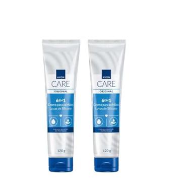 Imagem de 2 unidades Luva de Silicone Creme Protetor Para Mãos 120 g Avon