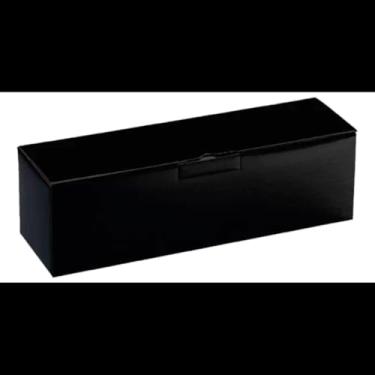 Imagem de Caixa Premium Para Vinho, Preta com Laço Vermelho, Embalagem Presente Para 1 Garrafa de 750ML, Estilo Elegante