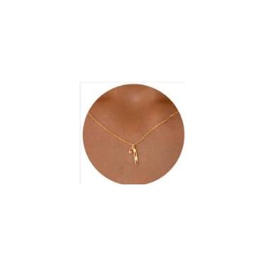 Imagem de Colar de Natal para mulheres, joias elegantes, versáteis, presentes, design criativo, presentes de Natal, presentes de amizade para mulheres, dia dos namorados, Medium, Latão, Sem Pedra Preciosa