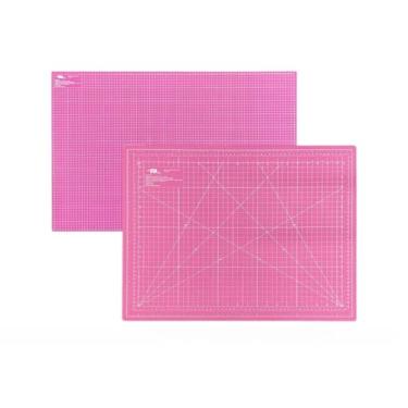 Imagem de Base De Corte Dupla Face Auto Regenerativa Patchwork Scrapbook Artesanato(Placa de Corte Rosa,60x45)