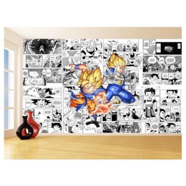 Imagem de Papel De Parede Dragon Ball Goku Vegeta Anime 3,5M Dbz244 - Você Decor