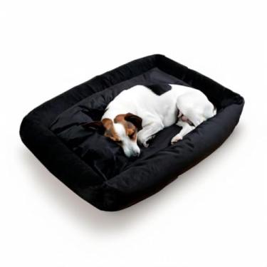 Imagem de Cama Para Cachorro Grande 100 x 70 Cm - Lavável(preto liso GRANDE)