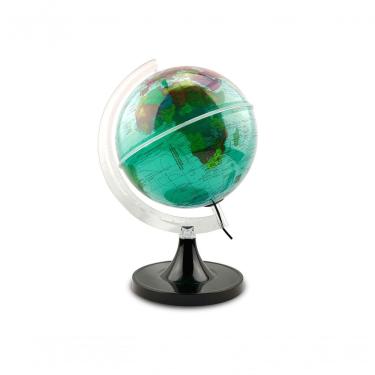 Imagem de Globo Terrestre Aquarela Lâmpada Led Decorativo Mapa Mundi Divisão Países Português Escolar