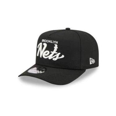 Imagem de BONE NEW ERA 9FIFTY A-FRAME BROOKLYN NETS NBA PRETO-Masculino