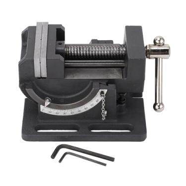 Imagem de Dispositivo elétrico da máquina de perfuração Furadeira torno torno de aço fundido tipo cruz inferior inclinável com 7 rolhas positivamente inclinadas para trabalhos de perfuração