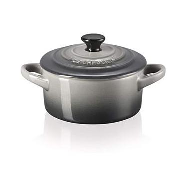 Imagem de Mini Cocotte Cerâmica Cinza Flint Le Creuset