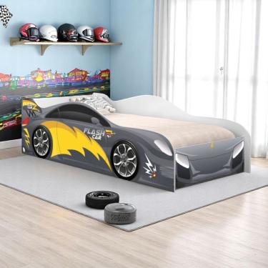 Imagem de Cama Solteiro Infantil 197x91,5cm Para Quarto Personagens Carro Chumbo K02 - D'rossi