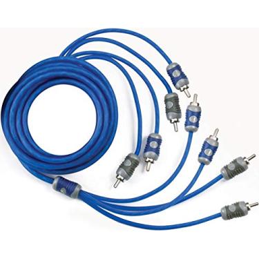 Imagem de Amplificador Kicker 46KI44 de áudio automotivo de 13 pés amplificador 4 canais estéreo RCA Cabo KI44