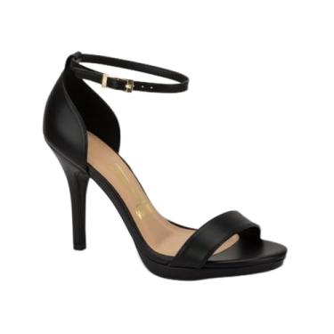 Imagem de Sandália Feminina Gisele Vizzano Salto Fino Meia Pata 6210.655 - Original (Preto, BR, Adulto, Numérico, 35)