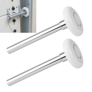 Imagem de Pacote com 2 rolos de porta de garagem de nylon de 2 polegadas com rolamentos selados duplos à prova de poeira 6200ZZ, rodas de trilho duráveis silenciosas de alta carga de grau comercial para portas