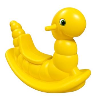 Imagem de Gangorra Infantil Modelo Nhoca para Playgrounds - Resistente e Seguro Diversão Garantida Presente Natal (Amarela)