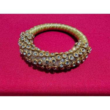 Imagem de Porta Guardanapo Argola De Strass Dourada - Kaadecor