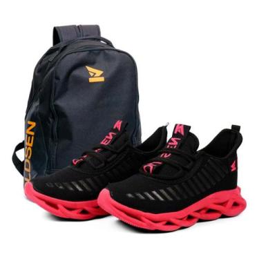 Imagem de Tênis Feminino Casual Para Academia Confortável Leve Mochila Escolar T