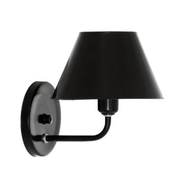 Imagem de Arandela Classica Cabeceira Quarto Banheiro Corredor para 1 Lâmpada Soquete E27 Bivolt Completa (Preto)