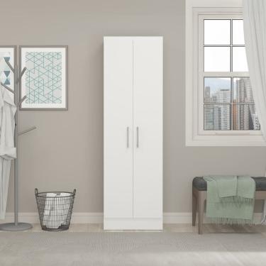 Imagem de Armário Multiuso com 2 Portas 52x170Cm MDP Branco 3000 MENU