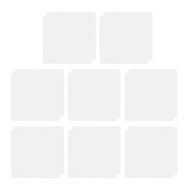 Imagem de Ainoli 16pcs fita de tapete impermeável reutilizável triângulo lavável confiável antiderrapante fita de tapete para tapetes de dança (Branca)