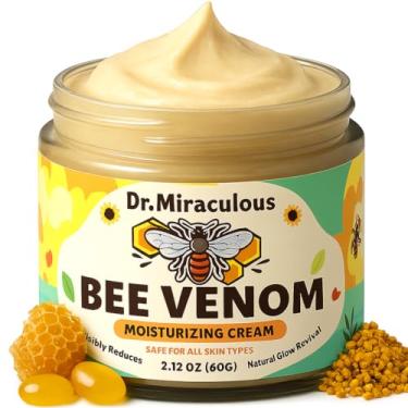 Imagem de Dr. Miraculous Creme de pele Bee Venom, própolis e peptídeos hidratante antienvelhecimento para remoção de rugas, hidratação e firmeza da pele (63 ml)