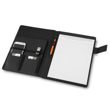 Imagem de Pasta Executiva Organizadora para Documentos – 20 Folhas com Porta Celular e Cartões – Acessório Profissional para Escritório, Reuniões e Viagens