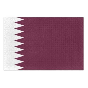 Imagem de Qatar Flag Jigsaw Puzzles for Adults, 500 Piece Puzzles, Interlock Perfectly, Home Decor Gift Party for Men Women
