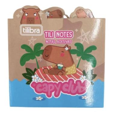 Imagem de Bloco Anotacoes Kit Tili Notes Capyclub 72fls Capivara - Tilibra
