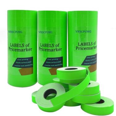 Imagem de Etiquetas de arma de preço de 2 linhas: 40 rolos (20.000 etiquetas), verde, compatível com MX-6602/MX-6600/YH-689 e mais armas de preço universal (verde)