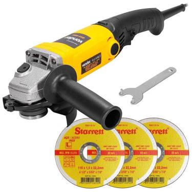 Imagem de Esmerilhadeira Angular 4.1/2 POL 860W EAV 860 VONDER + Kit Discos