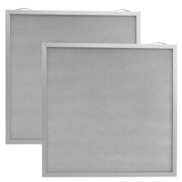 Imagem de SDRZJX Pacote com 2 filtros de graxa para exaustor com 5 camadas de malha de alumínio 35 x 35 x 0,10 cm compatível com Broan Nutone Substituto #: S97017415 97017415