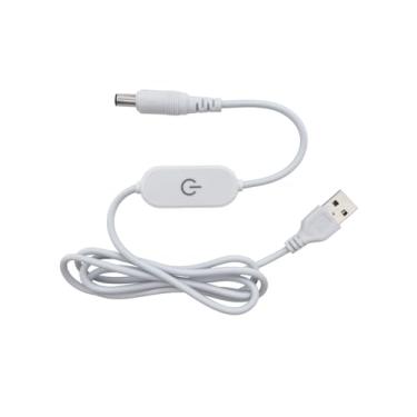 Imagem de Controlador de sensor de toque com tira de LED, cabo de interruptor de regulação contínua CC 5V-24V compatível com luzes de fita flexível (conectores de tomada CC)