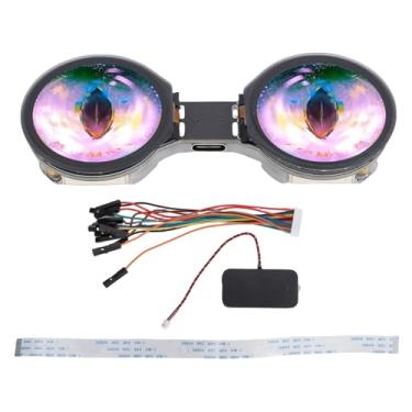 Imagem de Jectse Módulo de Display LCD Redondo Duplo, Placa de Desenvolvimento de Display Touch de 1,28 Polegadas Com Processador Dual Core de 240 MHz, WiFi 5, para GUIs Interativas e Projetos