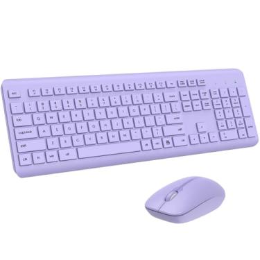 Imagem de Combo de teclado e mouse sem fio, tamanho completo