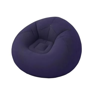 Imagem de Sofá Inflável Puff Poltrona Aveludado Descanso Aconchego