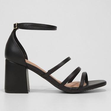 Imagem de Sandália Beira Rio Salto Bloco Traseira Fechada Feminina-Feminino