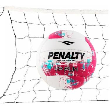 Imagem de Kit Bola Vôlei Penalty VP Fun XXI 2025 + Rede Vôlei Master Rede Seda 5 Metros 1 Faixa Sintética-Masculino