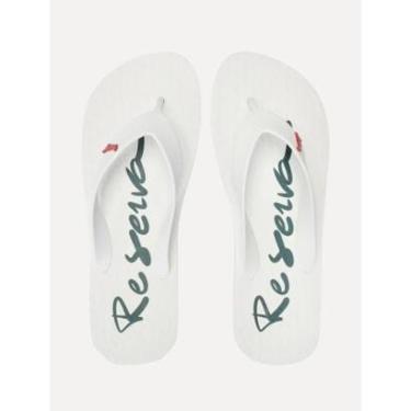Imagem de Chinelo Reserva Masculino Mar Script Branco-Masculino