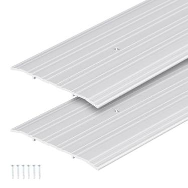 Imagem de Tandefio 4 peças 16 x 1/4 x 36 polegadas limiar de sela de porta para porta interior resistente alumínio comercial estriado limite de porta durável e elegante entrada entrada proteção contra rascunho