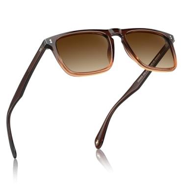 Imagem de Óculos de Sol CARFIA CA53572 Masculino - Retrô Moderno e Estiloso com Lentes Polarizadas, Proteção UV e Armação em Acetato de Acabamento Artesanal