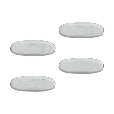 Imagem de Conjunto De Travessas Oval Rasa Grande Porto Brasil Orgânico Branco