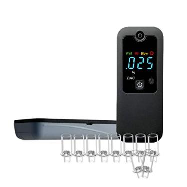 Imagem de iBACheck Bafômetro, sensor profissional, testador de álcool, alta precisão, recarregável, bafômetro, uso pessoal e profissional com 10 bocais