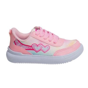 Imagem de Tênis Casual Infantil Jogging Feminino Meninas Leve Escolar Rosa - Clu