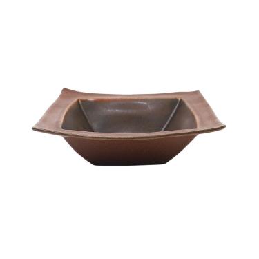 Imagem de Pires de plantas Prato quadrado de cerâmica estilo antigo para arranjos florais mesa, ideal para plantas