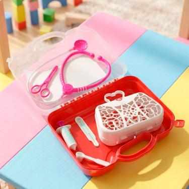 Imagem de Brinquedo Meu Consultório Médico Maleta Acessórios Kit 6pçs